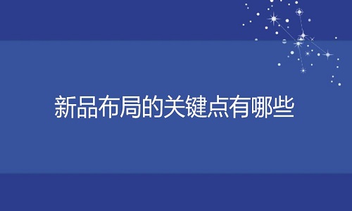 <b>淘寶代運(yùn)營(yíng)-新品布局的關(guān)鍵點(diǎn)有哪些?</b>